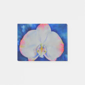 Roze zwarte orchidee post-it® notes (Voorkant)