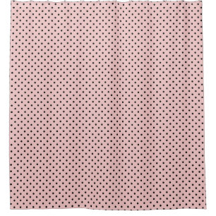 Roze zwarte stip douchegordijn