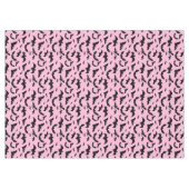 Roze zwarte vleermuizen tafelkleed (Voorkant (Horizontaal))