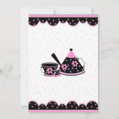 Roze, Zwarte & Witte de Uitnodiging van de Partij  (Achterkant)