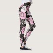Roze zwarte witte ventilatorLeggings Leggings (Rechts)