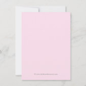  roze zweet 16 uitnodiging van de Birthday Party (Achterkant)