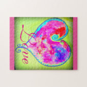 roze zwendelliefde legpuzzel (Horizontaal)