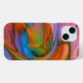 Roze zwenken Abstract Case-Mate iPhone Case (Achterkant (horizontaal))
