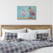 ROZEATE LEPELS IN FLORIDA Canvas Print (Insitu (Slaapkamer))