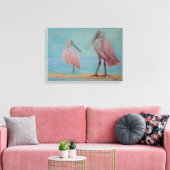 ROZEATE LEPELS IN FLORIDA Canvas Print (Insitu (Woonkamer))