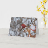 Rozebottel in de Kaart van de Winter (Gele Bloem)