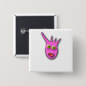 RozeGasper Square Blank Sjabloon Vierkante Button 5,1 Cm (Voorkant /achterkant)