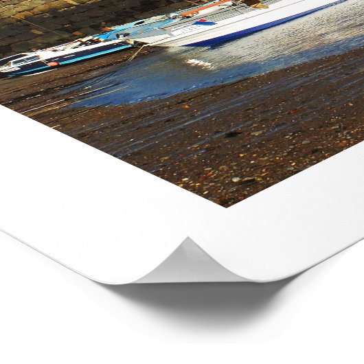 Rozel-haven bij laag getij, Jersey Poster (Hoek)