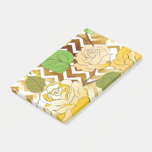 Rozen 10 post-it® notes (Schuin)