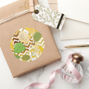 Rozen 10 ronde sticker