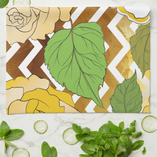 Rozen 10 theedoek (Gevouwen)