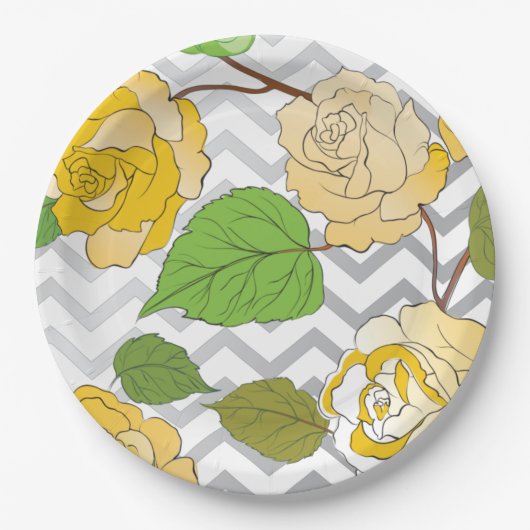 Rozen 11 papieren bordje (Voorkant)
