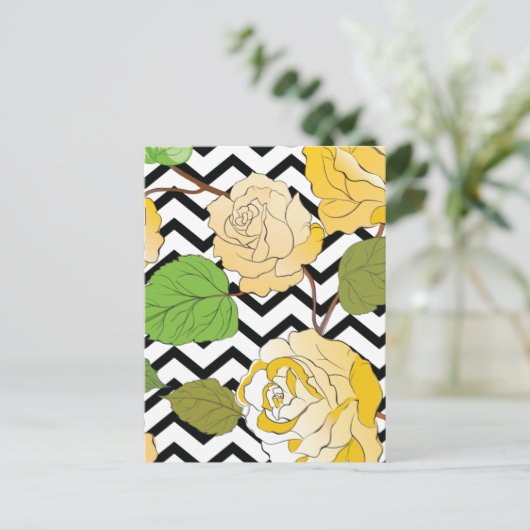 Rozen 12 feestdagenkaart (Staand voorkant)