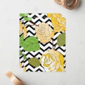 Rozen 12 notitiekaartje (Voorkant / Achterkant in situ)