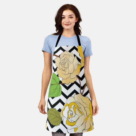 Rozen 12 schort (Gedragen)