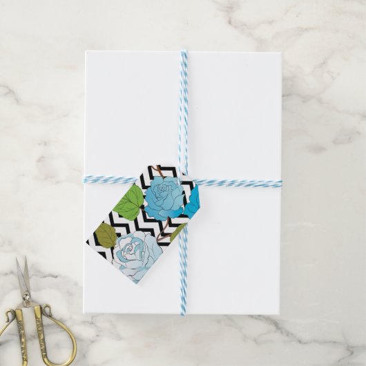 Rozen 13 cadeaulabel (Met Touw)