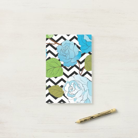 Rozen 13 post-it® notes (Op bureau)