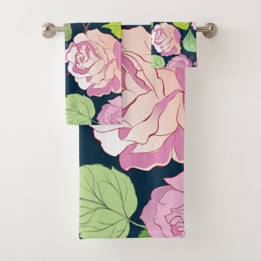 Rozen 16 bad handdoek (Insitu)