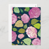 Rozen 16 feestdagenkaart (Voorkant / Achterkant)