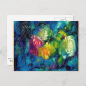 Rozen, 1929 fijn kunstschilderij briefkaart (Voorkant / Achterkant)