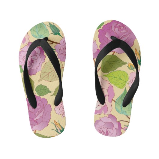 Rozen 19 kinder teenslippers (Voetbed)