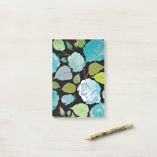 Rozen 22 post-it® notes (Op bureau)