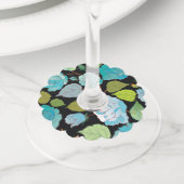 Rozen 22 wijnglaslabel (Dichtbij)