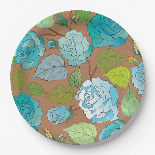 Rozen 25 papieren bordje (Voorkant)