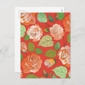 Rozen 26 feestdagenkaart (Voorkant / Achterkant)