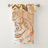 Rozen 28 bad handdoek (Insitu)