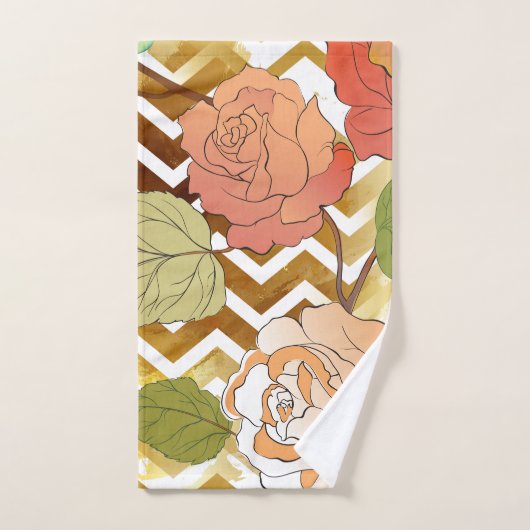 Rozen 28 bad handdoek (Handdoek)