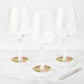 Rozen 28 wijnglaslabel (Set)