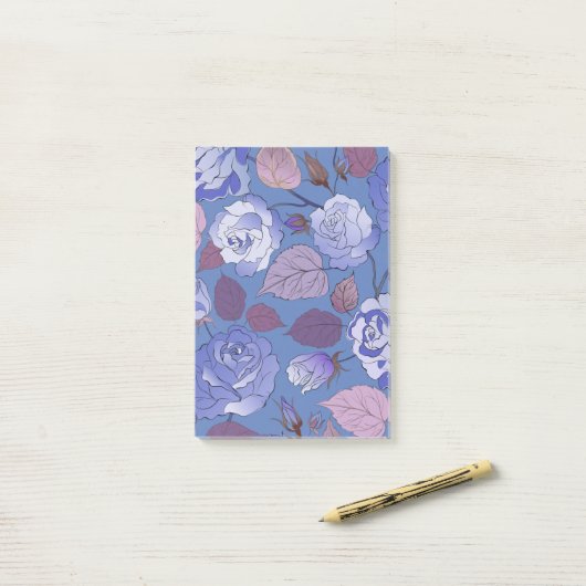 Rozen 32 post-it® notes (Op bureau)