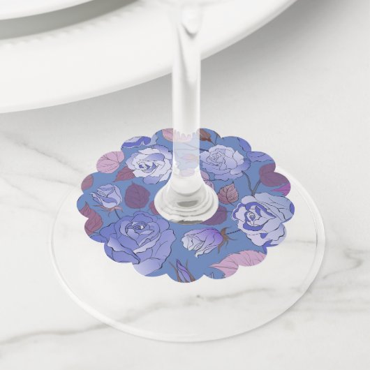 Rozen 32 wijnglaslabel (Dichtbij)