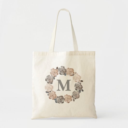  Rozen Aangepaste monogram canvas tas (Voorkant)