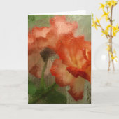 Rozen achter glas kaart (Gele Bloem)