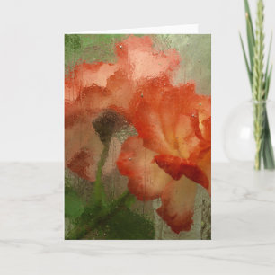 Rozen achter glas kaart