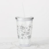 Rozen Acryl Drinkbeker (Links)