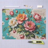 Rozen acryl schilderij Decoupage Tissuepapier (Craft)