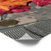 Rozen ACU Military Uniform Troops Camouflage Poster (Hoek)