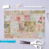 Rozen Antiek Collage Pattern Tissuepapier (Craft)