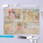 Rozen Antiek Collage Pattern Tissuepapier (Craft)