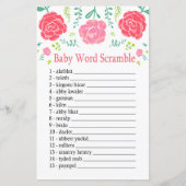 Rozen Baby-woordscramble (Voorkant)