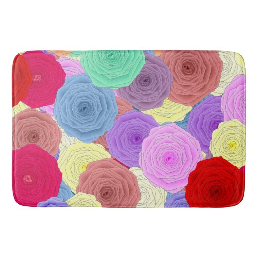 Rozen Bathmat Badmat (Voorkant)