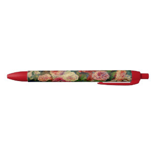 Rozen, beroemd Renoir schilderij, Zwarte Inkt Pen