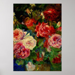 Rozen, beroemd schilderij van Renoir, Poster