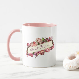  Rozen Beste mama Elegant Custom Moederdag Mok