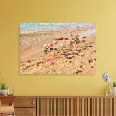 Rozen bij Zee Canvas Afdruk (Insitu (Woonkamer))