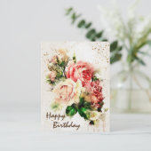  Rozen Bijbelverse veres Briefkaart (Staand voorkant)